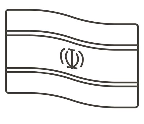 Iran Flag coloring page - ColouringPages