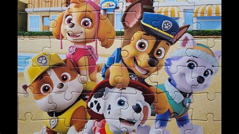 Psi Patrol układamy puzzle dla dzieci Paw Patrol Hanna Dad YouTube