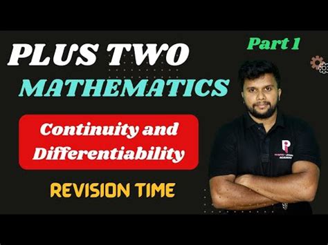 Plus Two Mathematics Continuity And Differentiability Model Exam