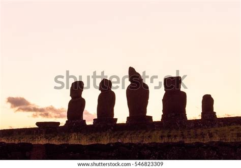 Moai Rapa Nui National Park During Stock Photo (Edit Now) 546823309