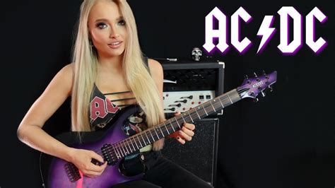 Acdc Thunderstruck Shred Version Sophie Lloyd Youtube