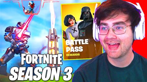 Fortnite Season 3 Gameplay Live Battlepass Reaction Fortnite Chapter 3 Season 3 Youtube