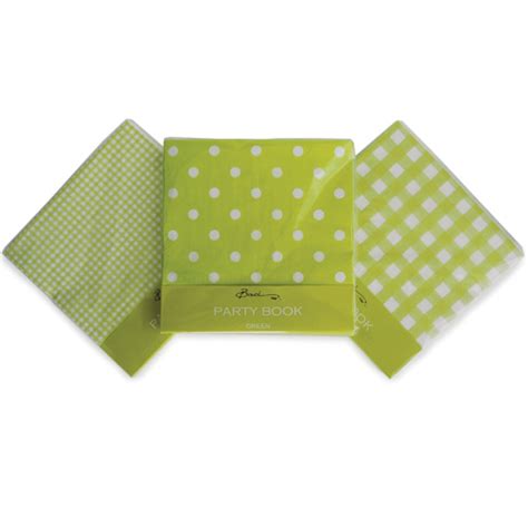 SET 20 PCS NAPKINS GREEN San Seng Co Pte Ltd