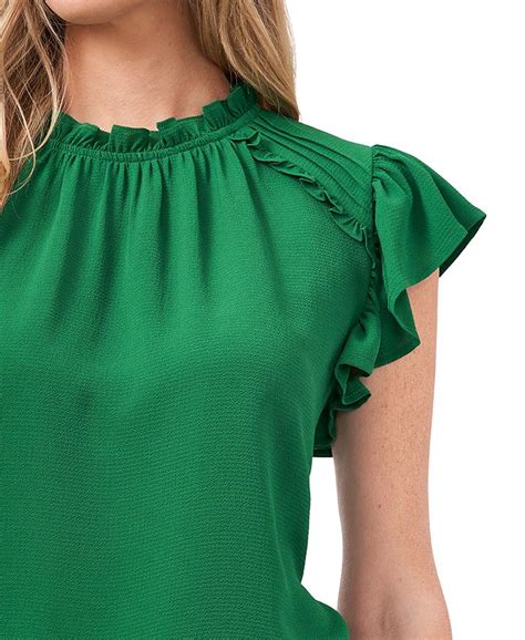 Cece Ruffled Flutter Sleeve Top And Reviews Tops Women Macys