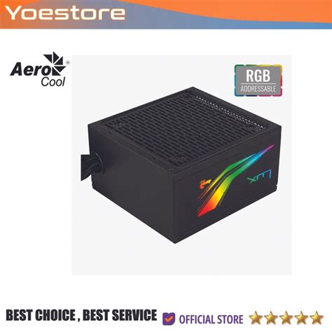 Jual AEROCOOL LUX RGB 550W 550W 80 PLUS BRONZE RGB ORIGINAL Shopee