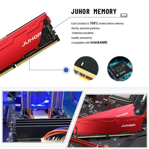 JUHOR Ram 16GB 8GB DDR4 3200MHz 3000MHz 2666MHz DDR4 8GB 2400MHz