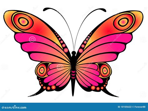 Bright Butterfly Stock Vector Illustration Of Graffiti 10105622