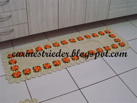 Carine Strieder Crochet Designer Jogo De Cozinha Flores Catavento