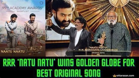 Rrr Song Natu Natu Gets Best Original Song Award Oscar Awards 2023