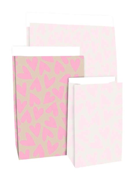 Blokbodemzakken Hearts Blush Pink X X Cm Stuks Kopen