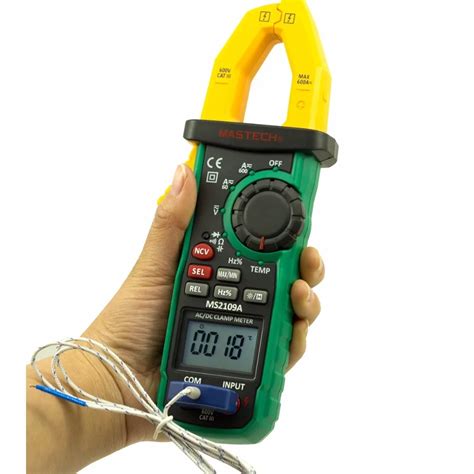 Mastech MS2109A Auto Range Digital AC DC Clamp Meter 600A Multimeter