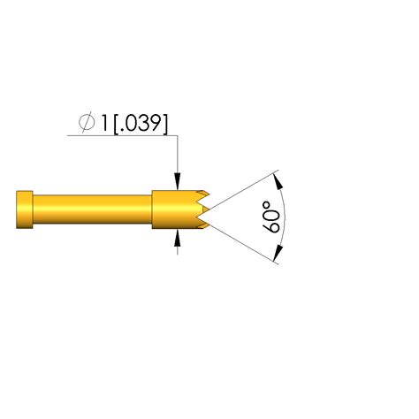 Spring Loaded Test Probe GKS 001 306 100 A 1502 M Item INGUN