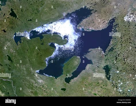 Great Bear Lake Canada True Colour Satellite Image True Colour Satellite Image Of Great Bear