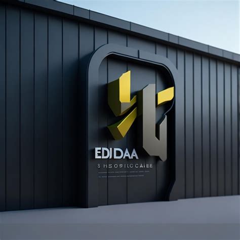 Premium Photo 3d Logo Mockup Modern Facade Sign