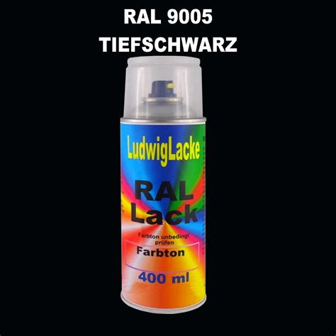 Ral Tiefschwarz Seidenmatt Ml K Spray