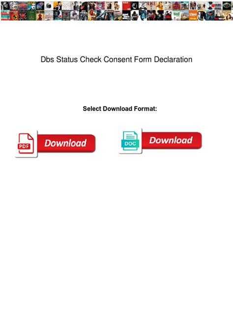 Fillable Online Dbs Status Check Consent Form Declaration Dbs Status