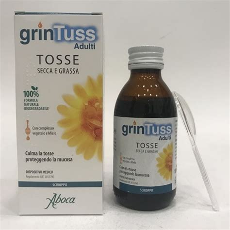 Grintuss Adulti Sciroppo Per La Tosse Secca E Produttiva 180 G