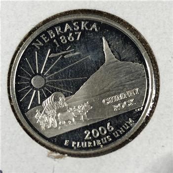 S Proof Silver Nebraska States Commemorative Quarter Dcam