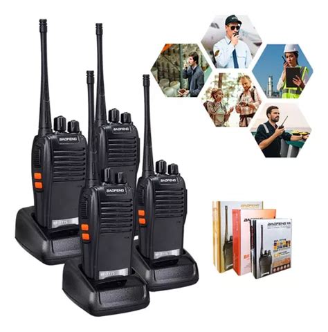 Kit Radio Walk Talk Comunicador Ch Km Baofeng S Ht Bandas De