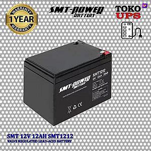 BATERAI SMT SMT POWER 12V 12AH Baterai UPS Aki Kering Battery VRLA