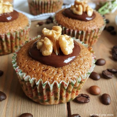 Muffin Dolce Tortina Noci E Caffe Impasto Soffice Cucinare Come Amare