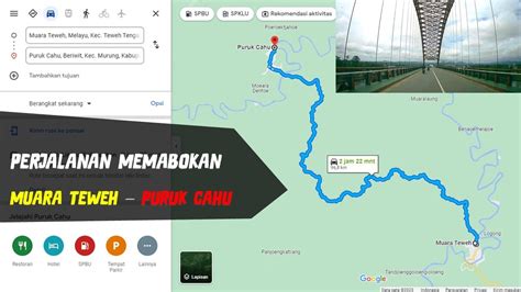 Perjalan Memabokan Jalan Lintas Dari Muara Teweh Ke Puruk Cahu Naik