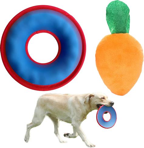 BDSHUNBF 2 Stück Hundefrisbee Hundespielzeug Frisbee Perfekt für