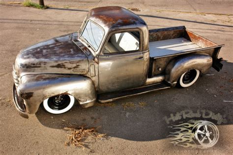 Bare Metal Slammed Hot Rat Street Rod Patina Shop Truck Air Bagged