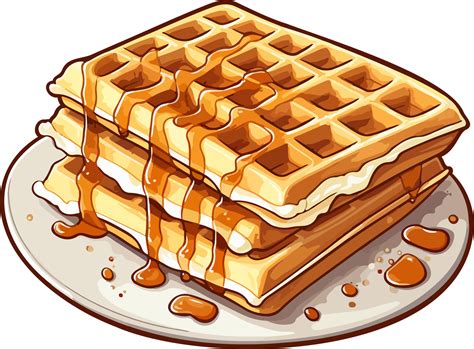 Ai Generated Waffle Clipart Design Illustration 35512262 Png