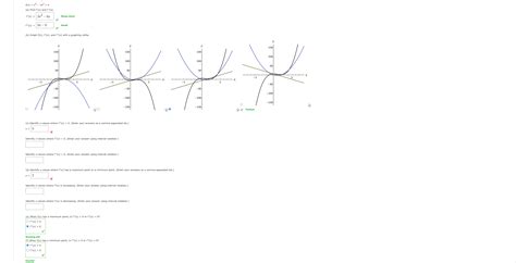 Solved F X X3−3x2 6 A Find F′ X And F′′ X F′ X 3x2−6x