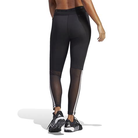 Buy Adidas Womens Techfit Aeroready Glam 7 8 Tight Leggings Black