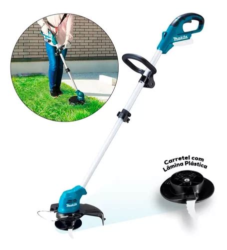 Aparador De Grama Sem Fio Makita Ur100dzx 12v Corte 230mm