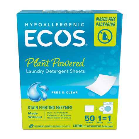 Eco-Conscious Laundry Sheets, Our Hypoallergenic Detergent Without ...