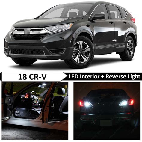 White Interior Reverse Backup Led Light Package Kit Fit Honda