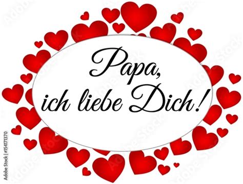 Papa Ich Liebe Dich Stock Vektorgrafik Adobe Stock