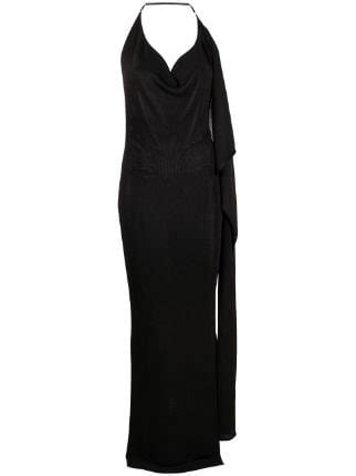 Aya Muse Malais Halterneck Maxi Dress Farfetch