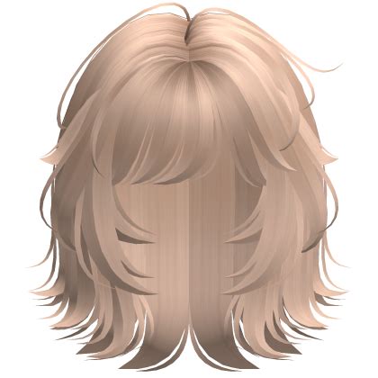 Wolfcut Messy Short Hair Blonde Roblox