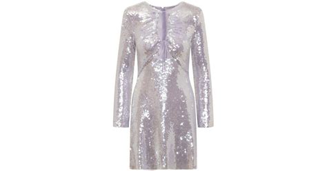 Self Portrait Sequin Mini Dress In White Lyst