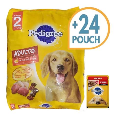 Comida Pedigree Perro Adulto 21 Kg 24 Pouch Envío Cuotas Sin Interés