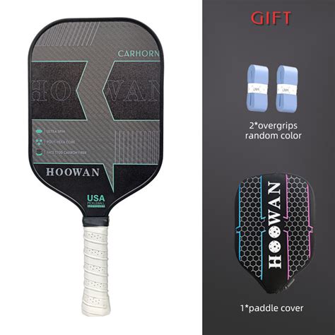 Hoowan 16MM CARHORN Pickleball Mái Chèo USAPA Tiêu Chuẩn Pickle Ball