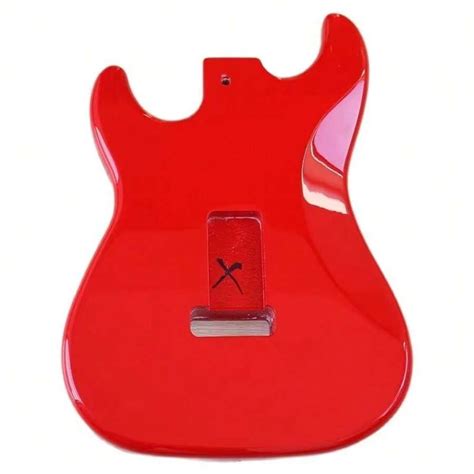 Okoume Wood Red Color Guitar Body High Gloss Electric Guitar Barrel