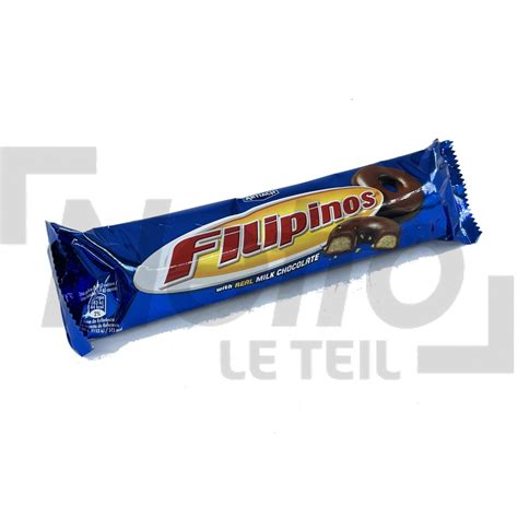 Biscuits Couvert De Chocolat Au Lait X15 Biscuits 128g FILIPINOS