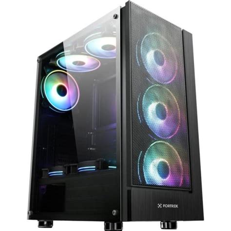 Gabinete Gamer Fortrek Cruiser Mid Tower Rgb Preto Mundomax