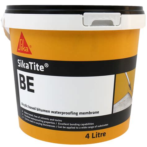 Sika Sikatite Be 4l Bitumen Waterproofer Bunnings Warehouse