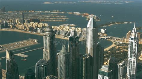 Dubai Emirati Arabi Uniti Dicembre Vista Aerea Dall Alto