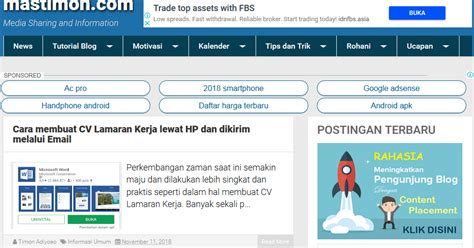 Inilah Contoh Blog Pribadi Yang Bisa Menghasilkan Uang Aplikasi
