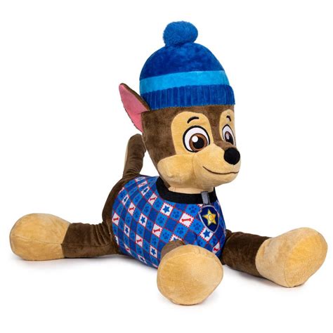 Comprar Peluche Chase Lying Down Winter Paw Patrol 50cm Brinquedos