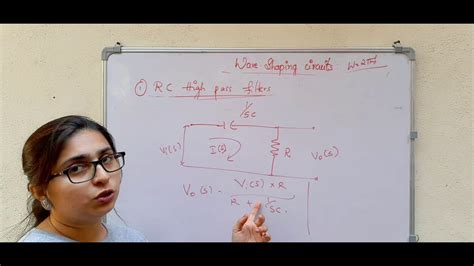 Linear Wave Shaping Circuits Rc High Pass Filter With Sinusoidal And