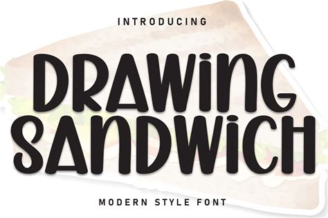 Drawing Sandwich Fuente Por Andikastudio · Creative Fabrica