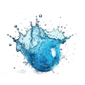 Blue Water Splash Element And Illustration Water Aqua Splash PNG